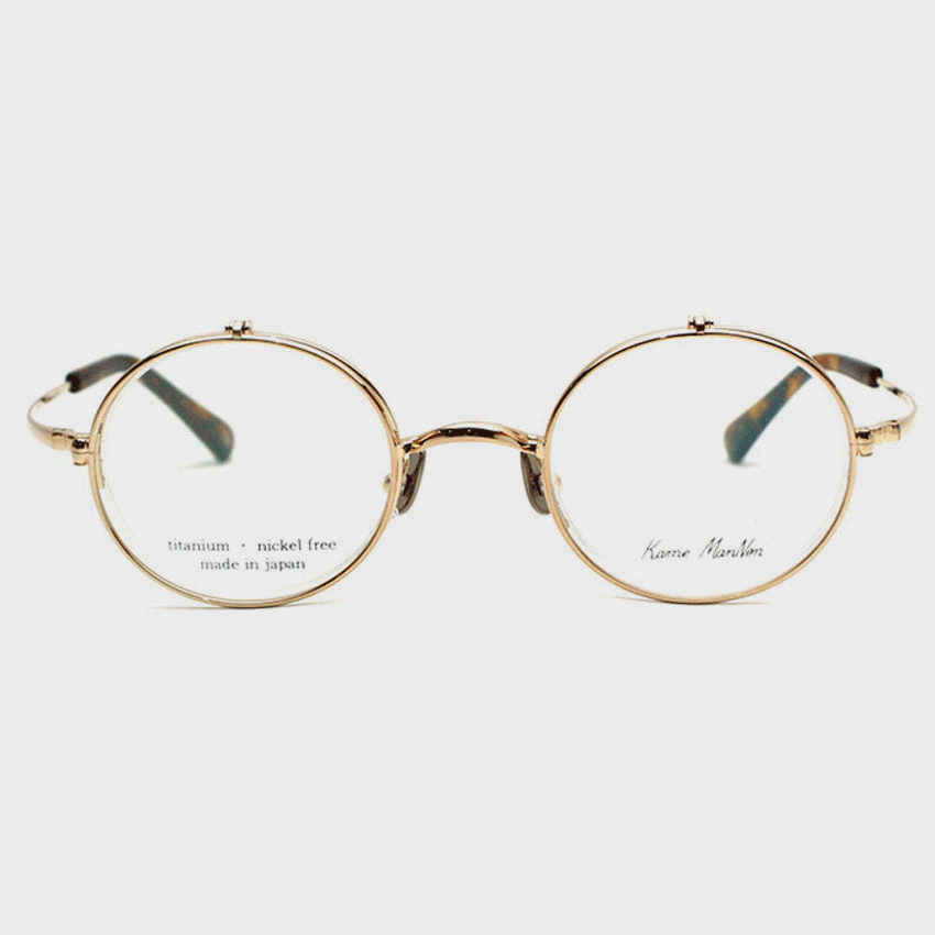 가메만넨 안경 KMN-54W GD  (선글라스렌즈 증정) 플립업