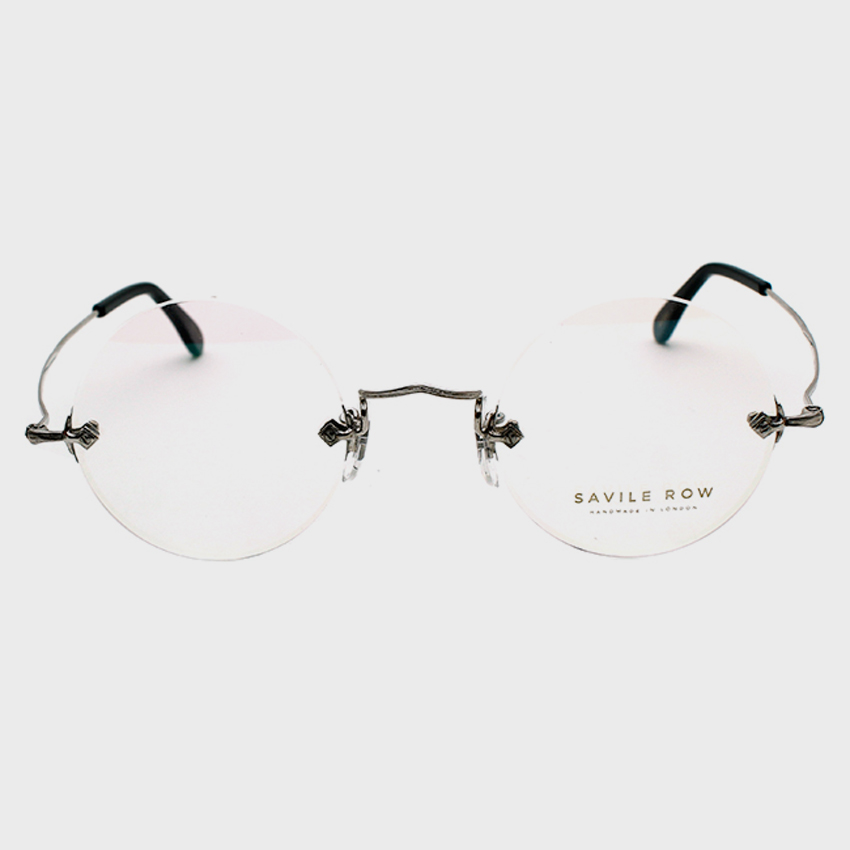 새빌로우 안경 Diaflex Round Rhodium 무테 안경 새빌로우 안경 Diaflex Round Rhodium 무테 안경