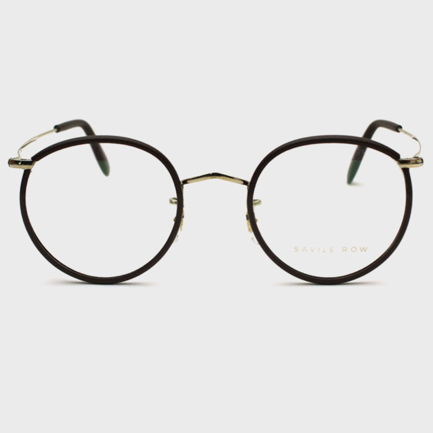 새빌로우 안경 판토 Panto Gold Leather Rims Brown(47) 새빌로우 안경 판토 Panto Gold Leather Rims Brown(47)